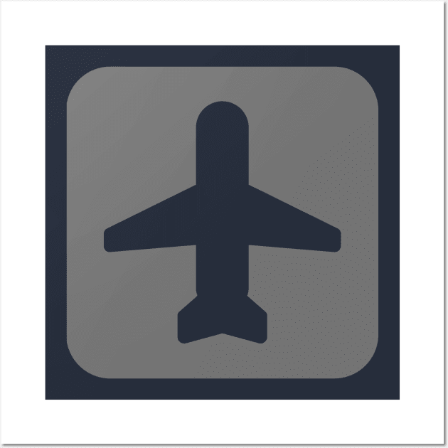 Plane Logo Design Wall Art by Bazzar Designs